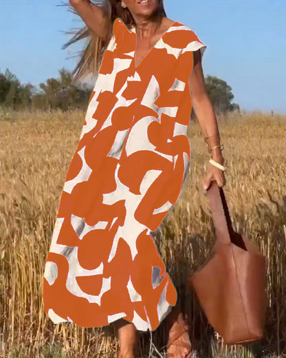 Elegante zomerjurk met print