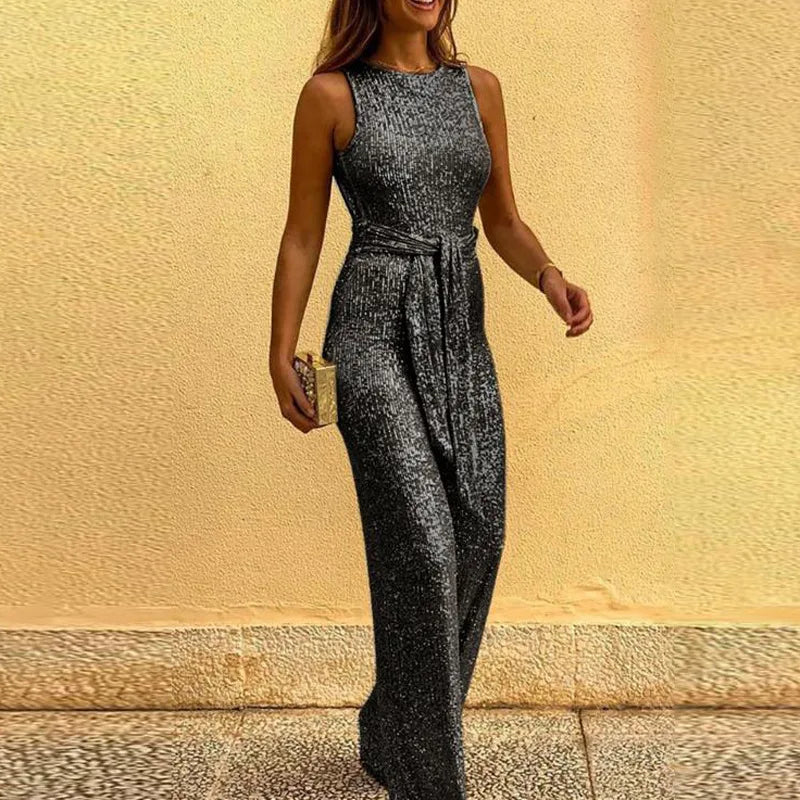 Elegnat lovertjes jumpsuit