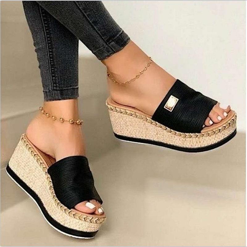 Espadrille sleehak