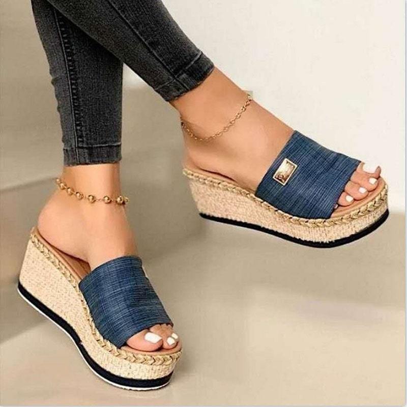 Espadrille sleehak