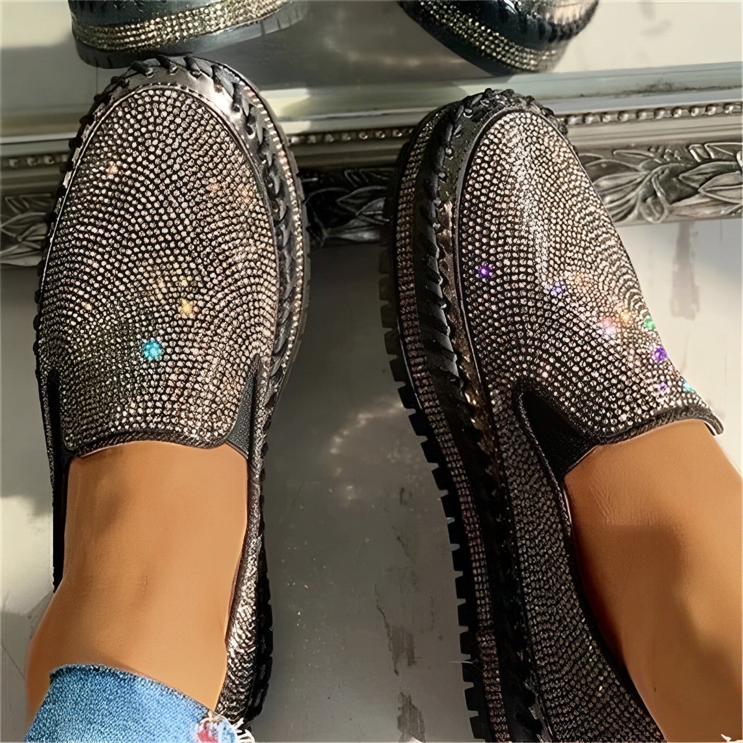 Gem - Glinsterende diamanten loafers