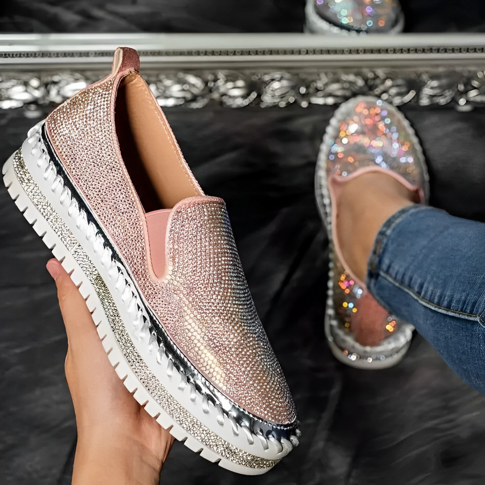 Gem - Glinsterende diamanten loafers