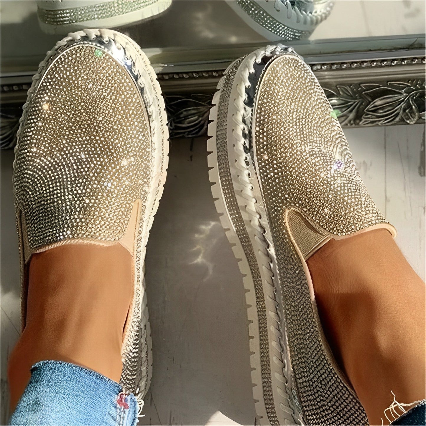 Gem - Glinsterende diamanten loafers