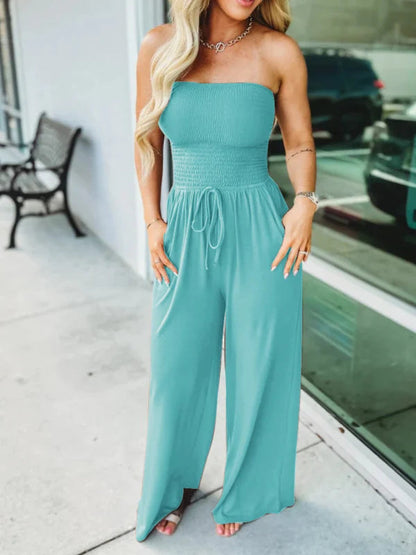 Gesmokte jumpsuit