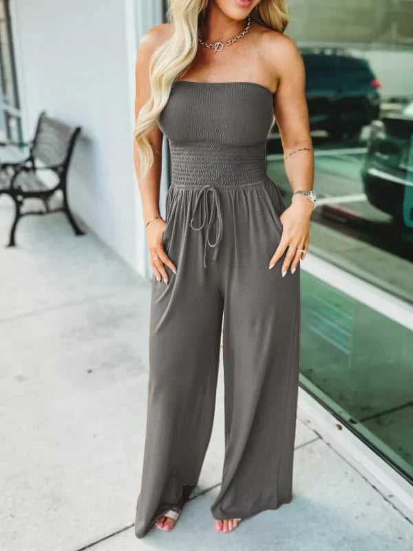 Gesmokte jumpsuit