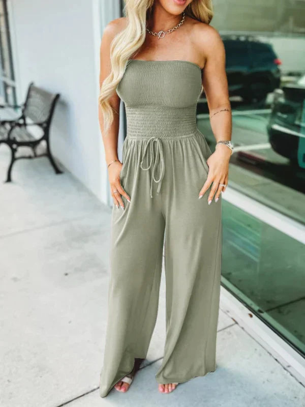 Gesmokte jumpsuit