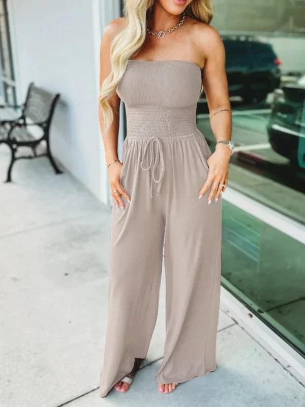 Gesmokte jumpsuit