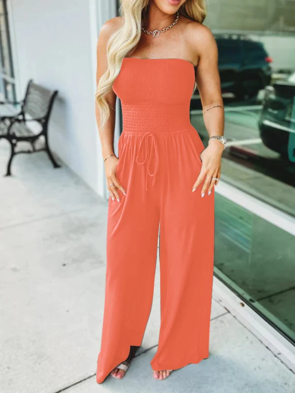 Gesmokte jumpsuit