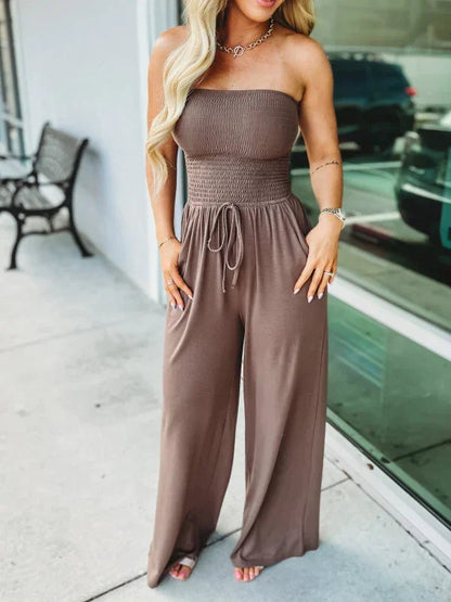 Gesmokte jumpsuit