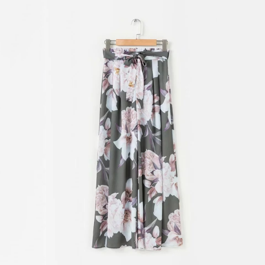 MiraStyles - Losse broek met bloemen