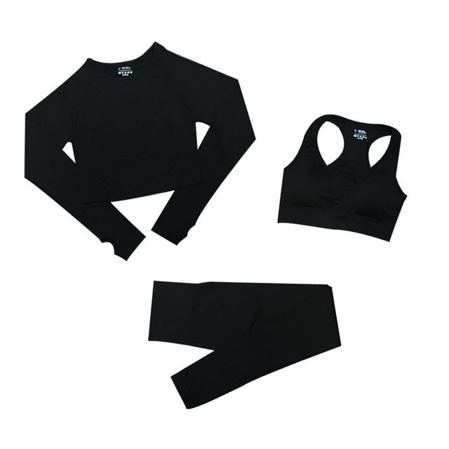 Faye Fitness Set 3-delig - Matchende sportset