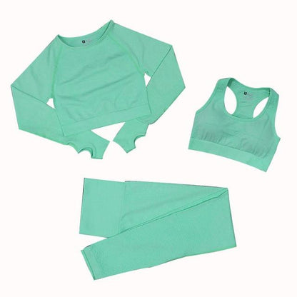 Faye Fitness Set 3-delig - Matchende sportset