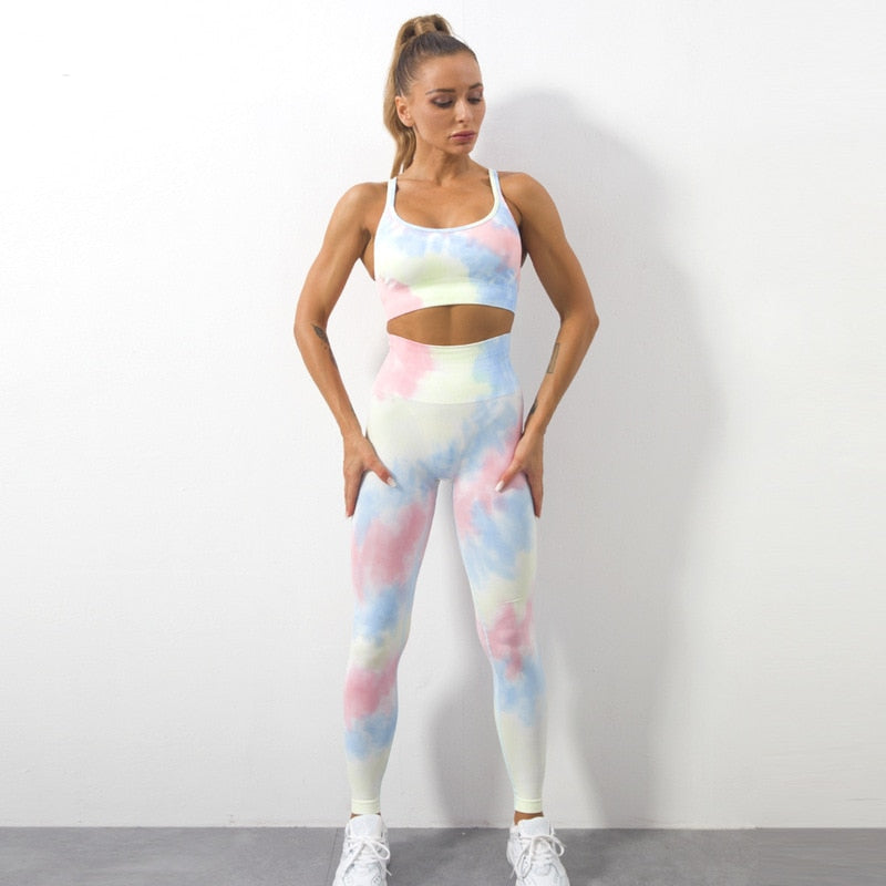 Dana Sport Set (Long) - Een unieke tie-dyed workout set!