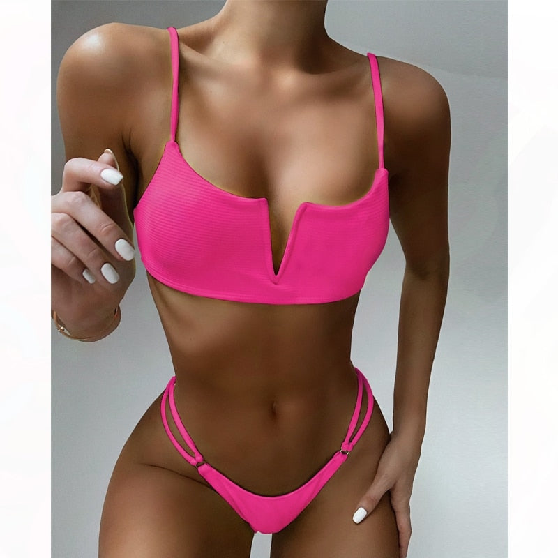 AquaLivv - Braziliaanse bikini met v-hals