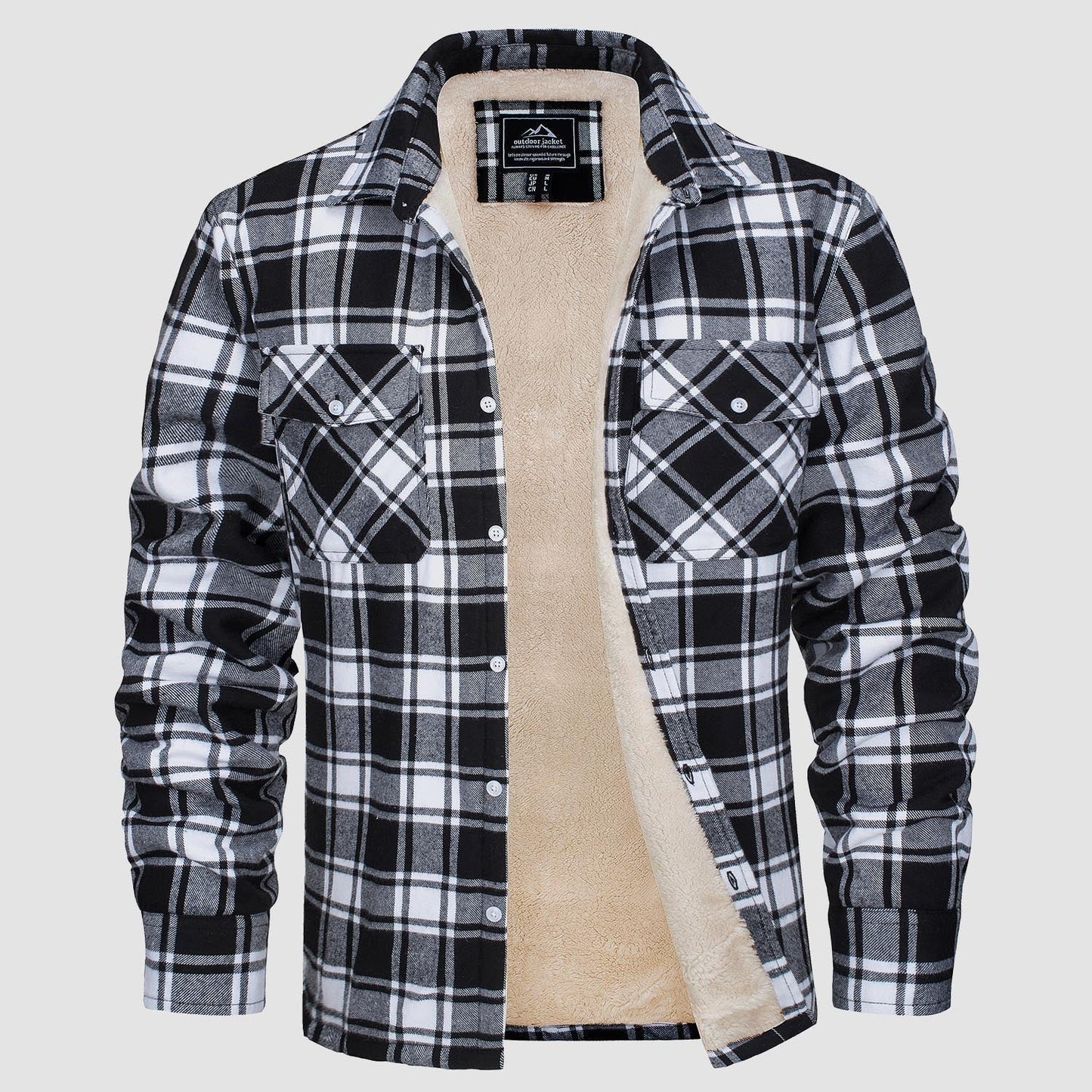 - Heren sherpa shirt fleece