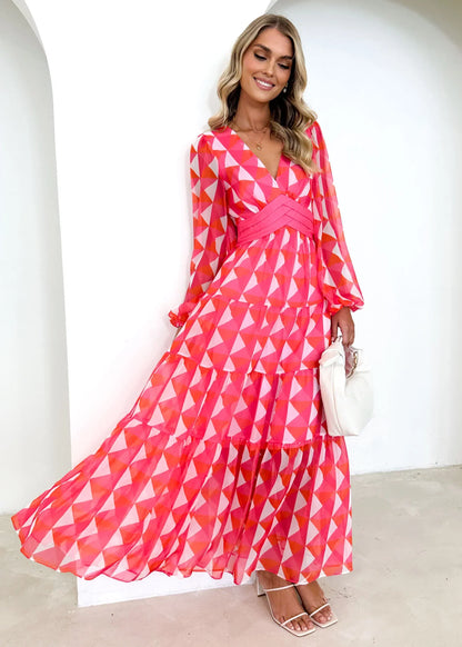 SoLuna - Maxi jurk met print