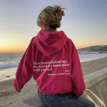 Inspirerend sweatshirt met print