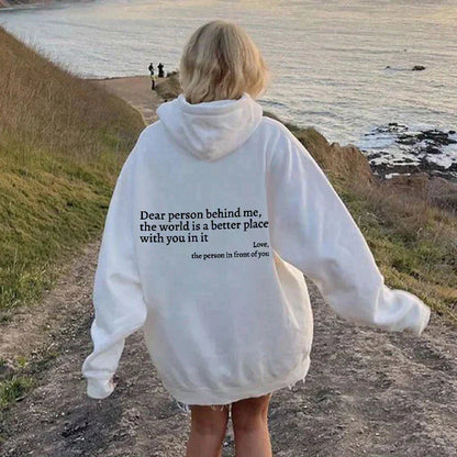 Inspirerend sweatshirt met print