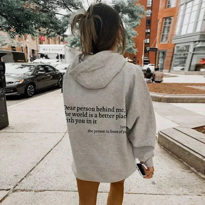 Inspirerend sweatshirt met print