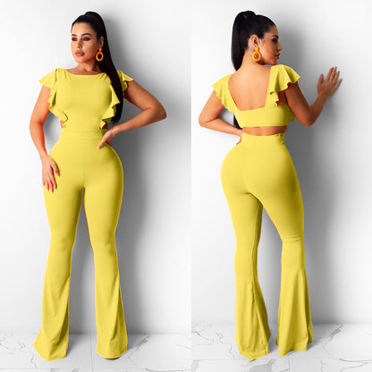 Jumpsuit met korte mouwen