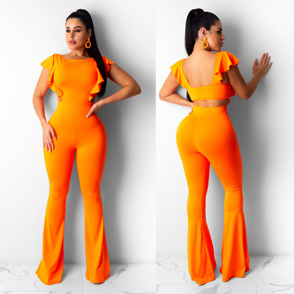 Jumpsuit met korte mouwen