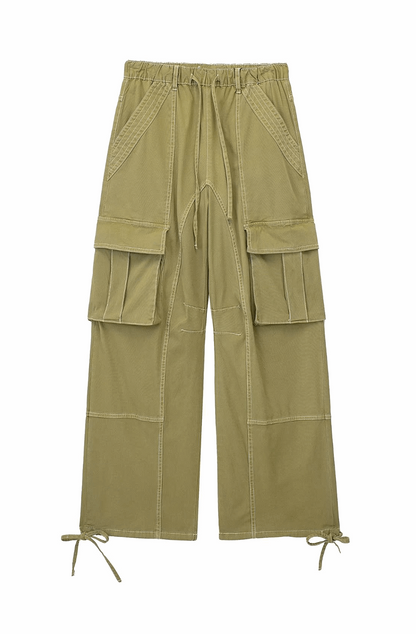 Khaki groene cargo broek