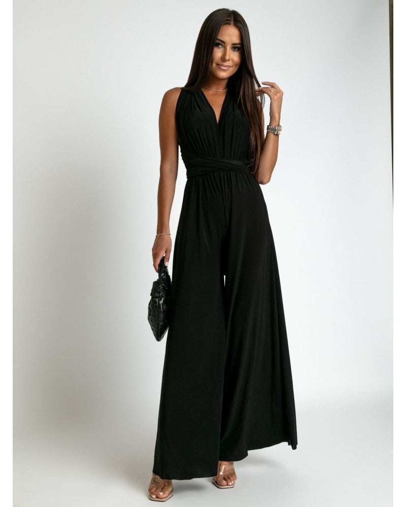 Mouwloze jumpsuit met V-halslijn