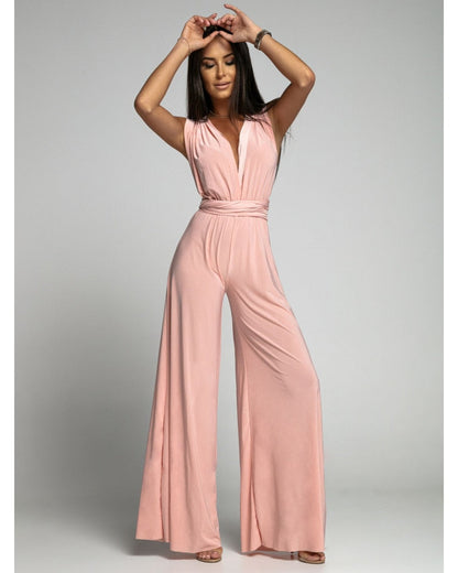 Mouwloze jumpsuit met V-halslijn