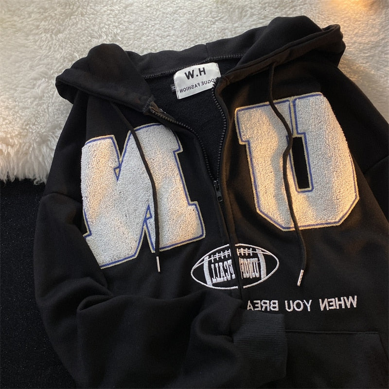 "NU" sweatshirt met rits voor dames