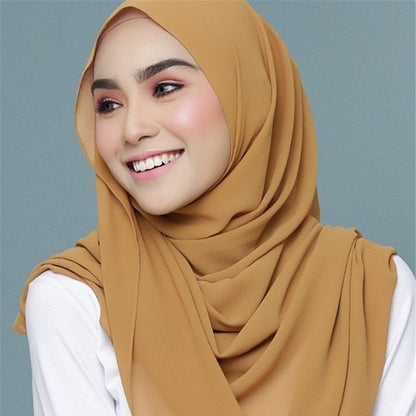 Ultrazachte Chiffon Hijab - Comfortabel & Stijlvol