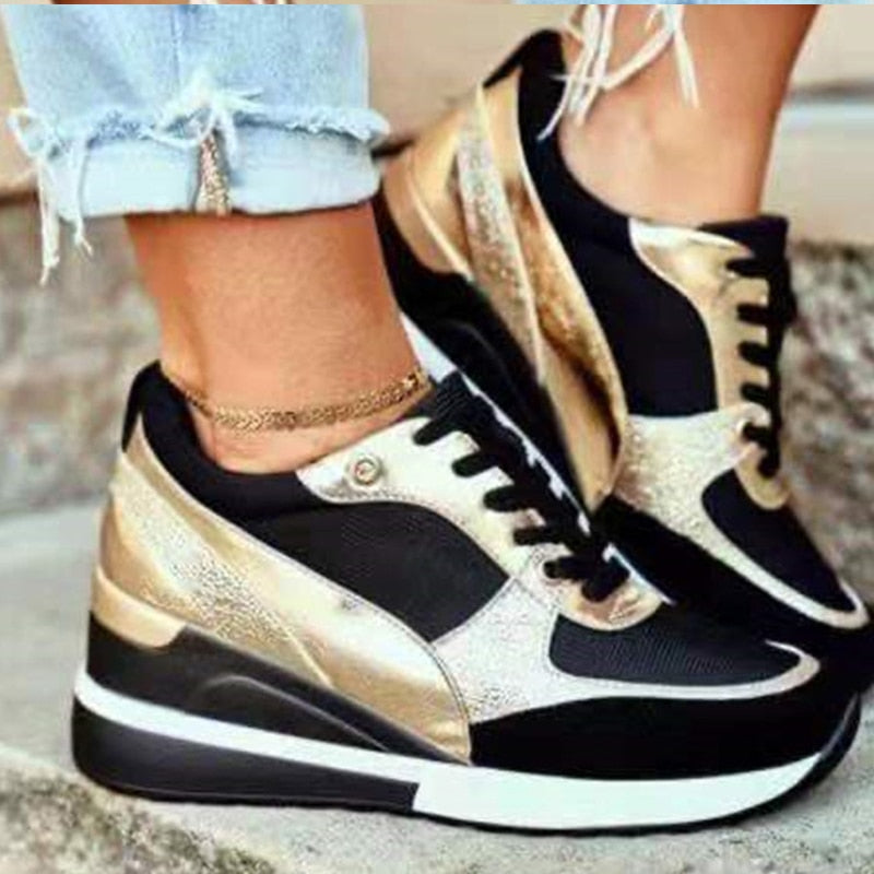 Orthopedische gouden sneakers