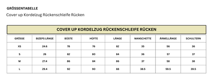 Overtrek met koordje rug strik rug