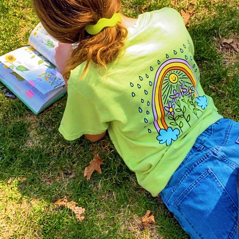 "RAINBOW" T-shirt voor dames