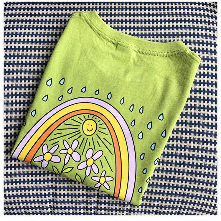 "RAINBOW" T-shirt voor dames