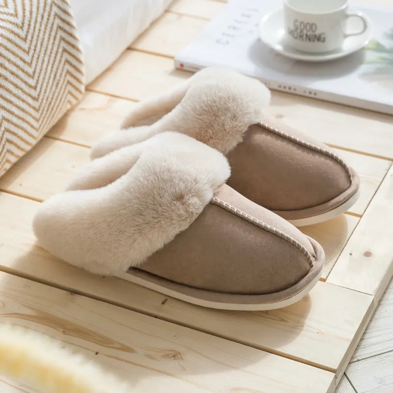 Luxe warm gevoerde pantoffels