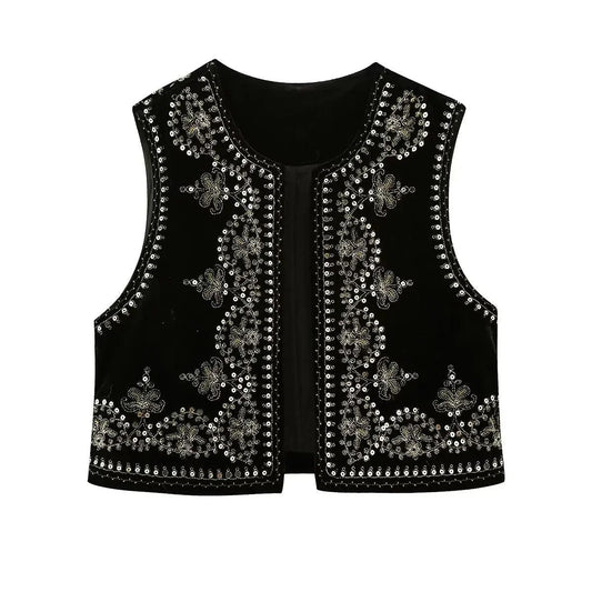 Evelina - Elegant Geborduurd Vest