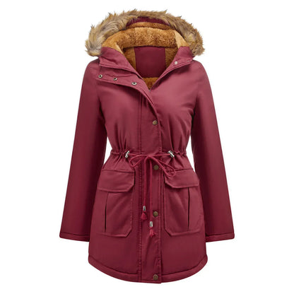 Nordiva - Lange parka met bontkraag voor de winter