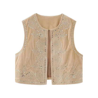 Evelina - Elegant Geborduurd Vest