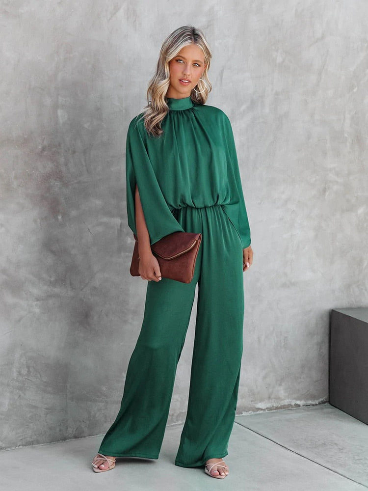 Benthe - Groene losse jumpsuit