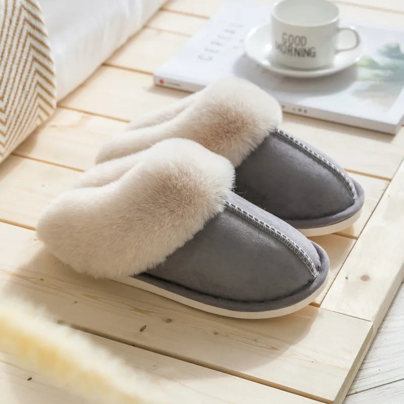 Luxe warm gevoerde pantoffels