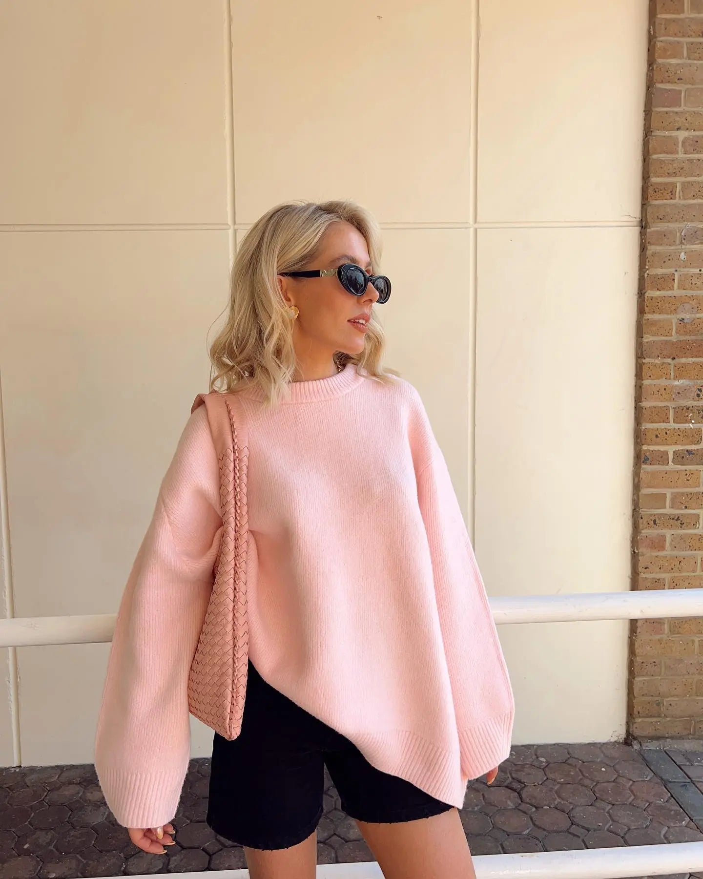 Evy - Comfortabele roze trui voor een vrolijke look