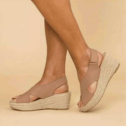 Sandalen met sleehak