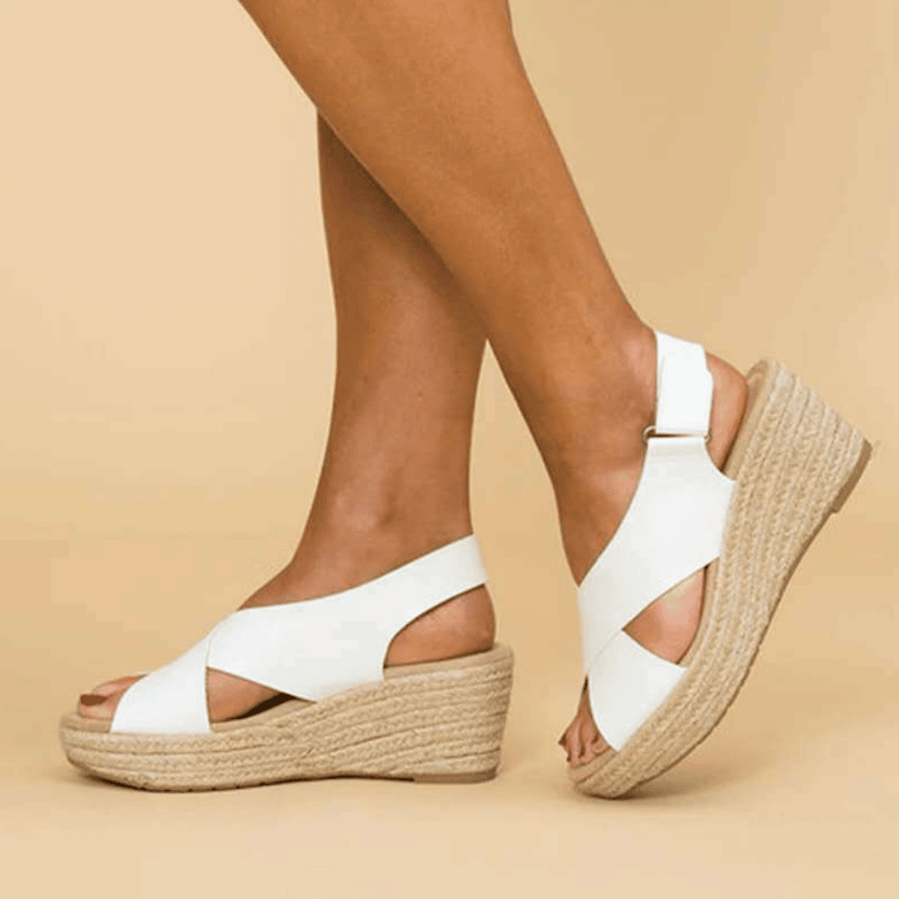 Sandalen met sleehak