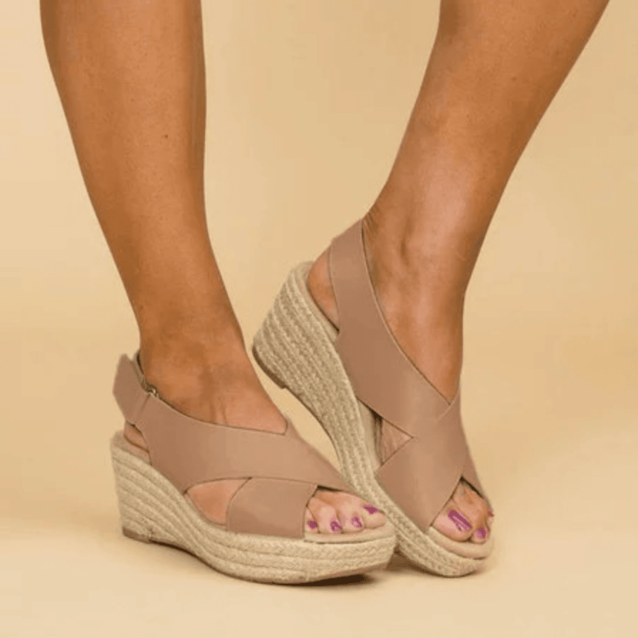 Sandalen met sleehak