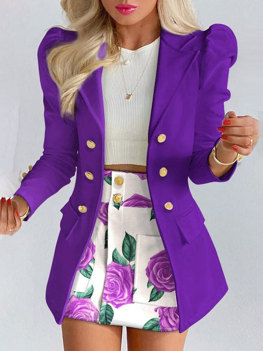 ByLina - Twee-delige blazer en rok set