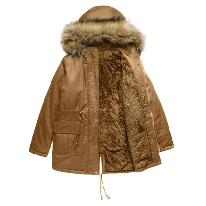 Nordiva - Lange parka met bontkraag voor de winter