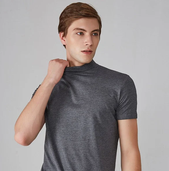 Anti zweet T-shirt met turtleneck voor mannen