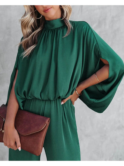 Benthe - Groene losse jumpsuit