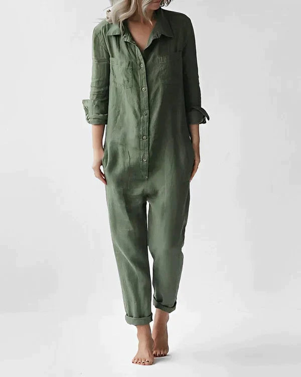 Stijlvolle groene jumpsuit