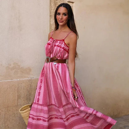 Evi - Zomerse boho maxi jurk